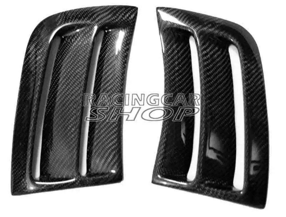 REAL CARBON FIBER SIDE VENT INSERT C63 STYLE 1PAIR for BENZ W204 C-CLASS 2008-2011 M078