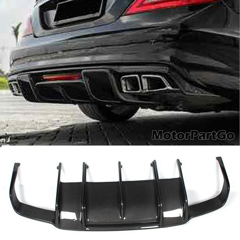Carbon Fiber Rear Bumper Lip Diffuser for Benz W218 CLS350 CLS63 AMG   M080