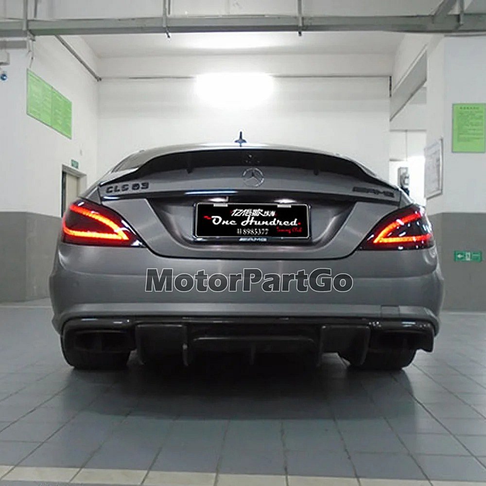 W218 AMG Renntech Style FRP Rear Bumper Lip Diffuser for Mearcedes Benz W218 CLS350 CLS63 AMG Bumper 2011-2013    M080F