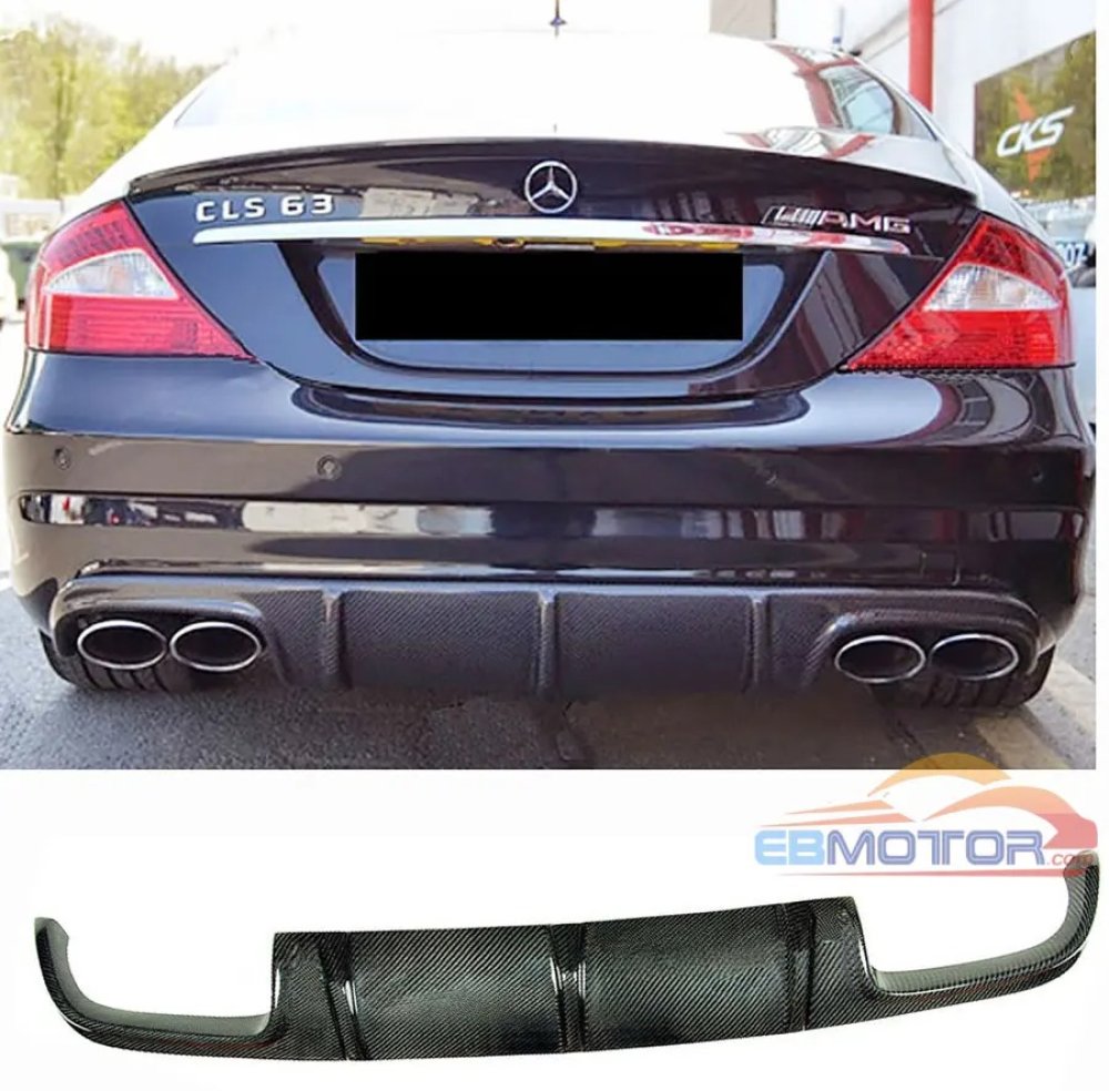 3K Real Carbon Fiber Rear Add-On Bumper Diffuser For Benz W219 CLS CLS55 CLS63 AMG MODEL 2006-2011 M086