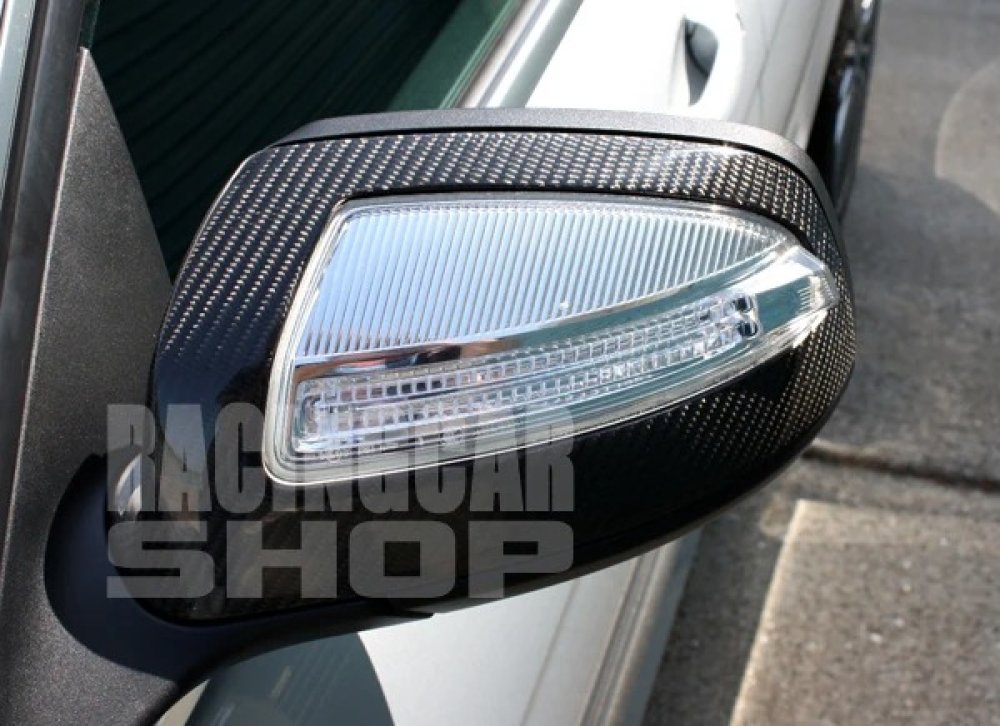 REAL CARBON FIBER MIRROR COVER for BENZ W204 C-CLASS C63 C300 C350 007-2009