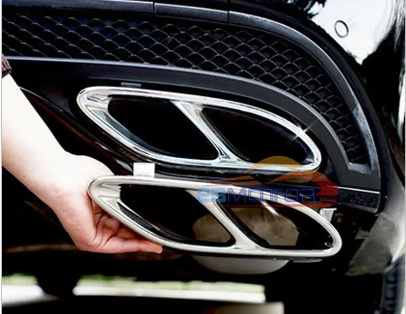 REAR EXHAUST MUFFLER TIPS 1PAIR for MERCEDES BENZ W205 C-CLASSC180 C200 C260 C300 C450 2015UP M103W