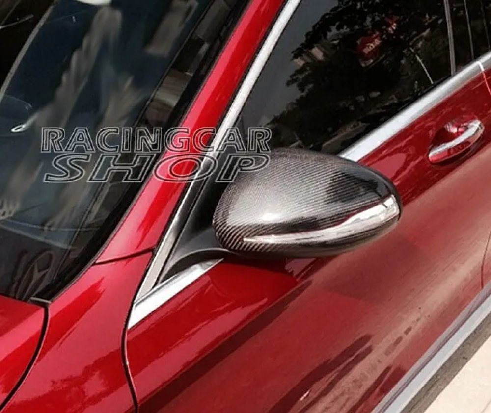 Real Carbon Fiber Mirror Covers 1pair For Benz W205 C-Class 2014UP RHD M104M