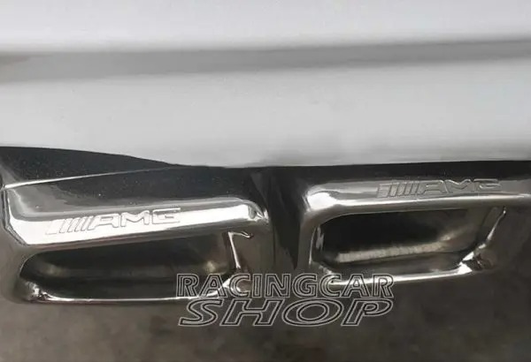 AMG E63 STYLE EXHAUST TIPS DUAL TIP for MERCEDES BENZ W212 C207 E-CLASS E300 E350 E500  M108W