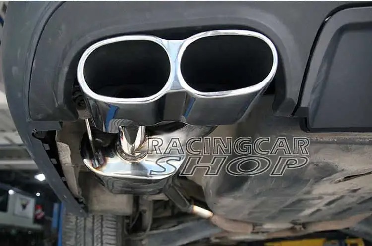 S65 AMG STYLE CHROME QUAD EXHAUST MUFFLER TIPS PIP 1PAIR for Mercedes Benz W221 S-Class M114W