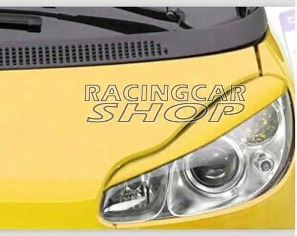 UNPAINTED Brows Lids Eyebrows Eyelids for SMART fortwo (451) Coupe/Cabrio Headlight 2007UP