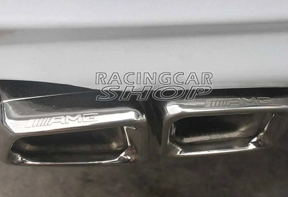S63 S65 AMG STYLE Dual Exhaust Tips Pipes Fit For Mercedes Benz W212 E350 E500 E550 E63 W221 W166 W204 1PAIR M121W