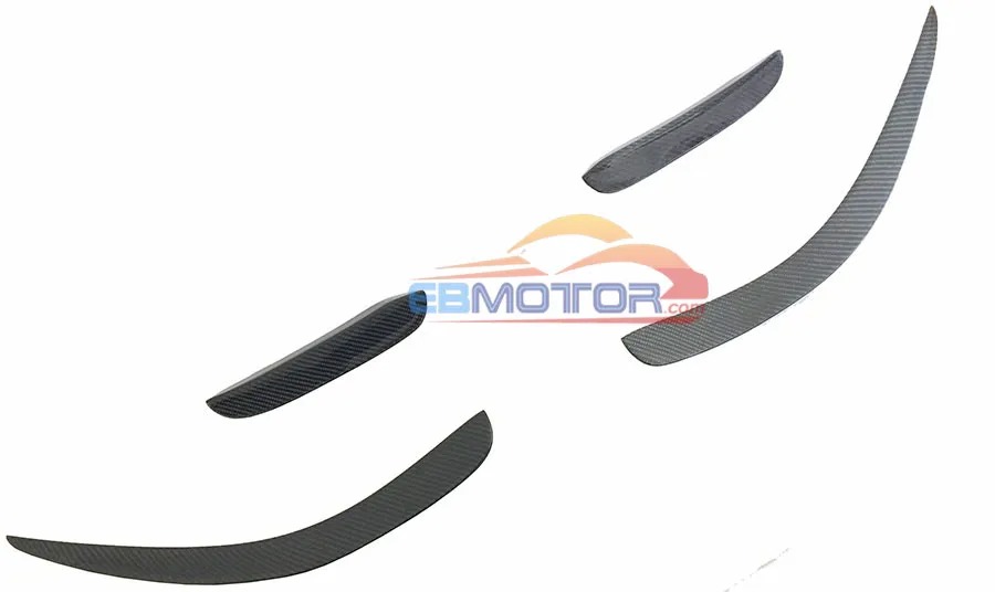 Front Bumper Lip Splitter Fins Spoiler 4PCS SET For Mercedes Benz W204 C63 AMG 11-14 M122