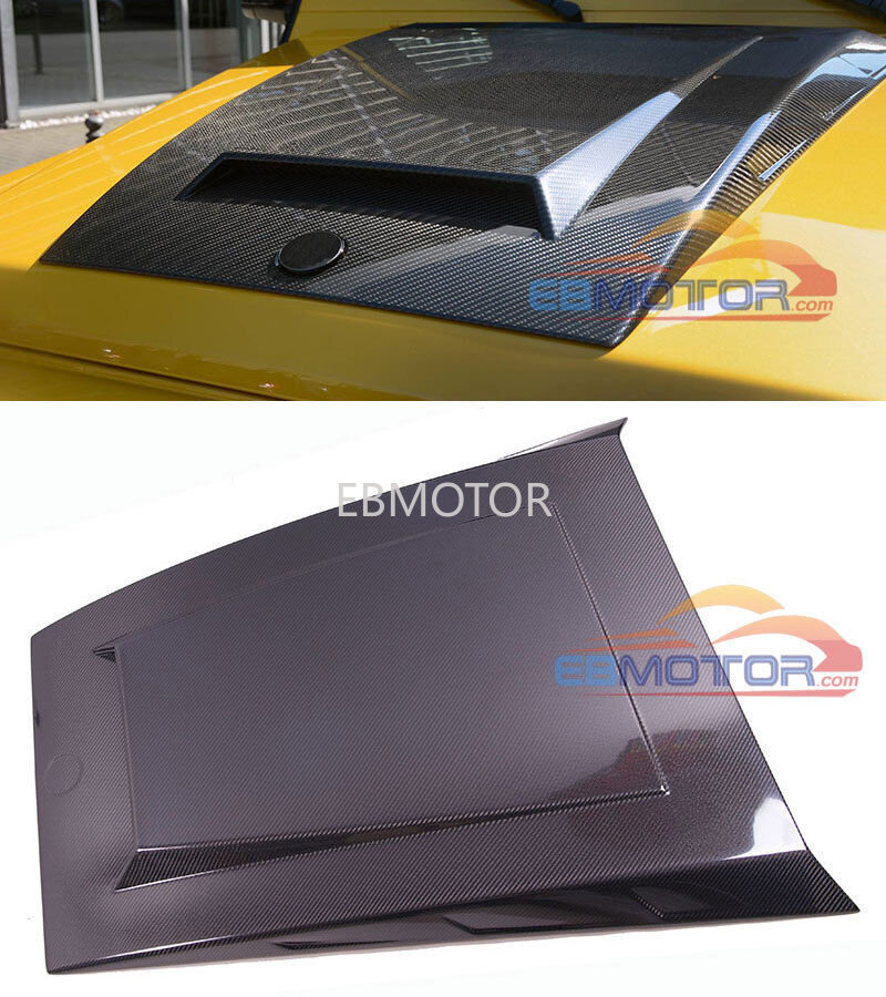 BS Style CARBON FIBER SCOOP HOOD VENT Hood FOR BENZ GCLASS W463 G63 G65 G500 G55