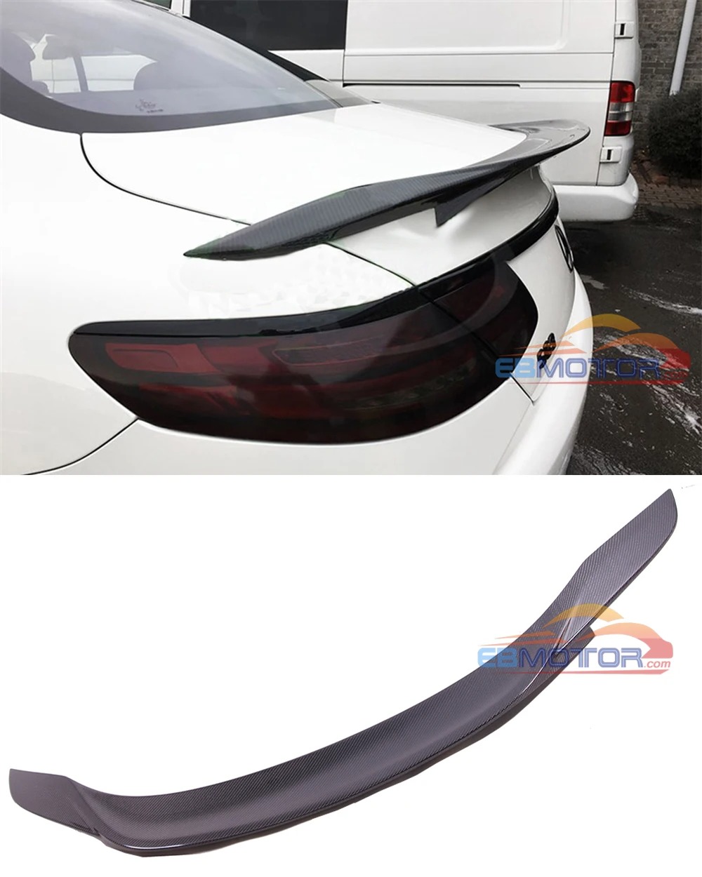Real Carbon Fiber Trunk Spoiler For BENZ C217 S-Coupe S320 S400 S550 S63 Amg 2015UP M137