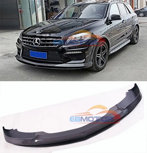 Real Carbon Fiber front lip spoiler for Benz W166 ML63 12-14 M149