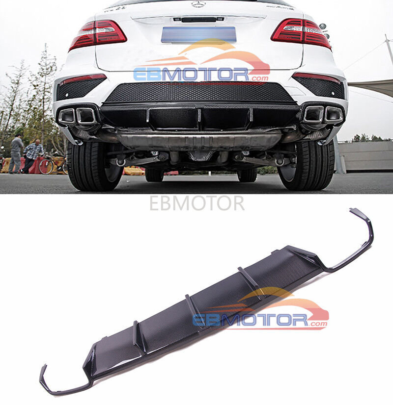Real Carbon Fiber Rear Diffuser Spoiler For Mercedes Benz W166 ML63