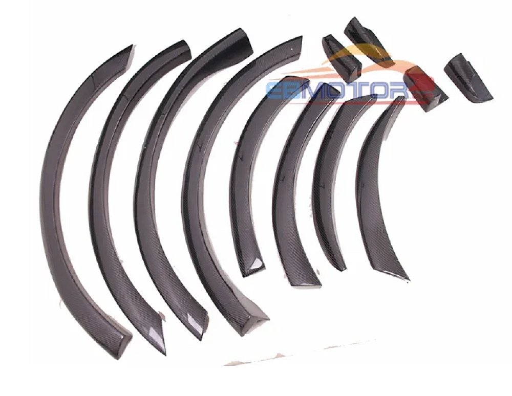 UNPAINTED TYPE  BLACK COLOR Surface Fender Flares 12pcs/set for Benz W166 ML63 2014UP M151F