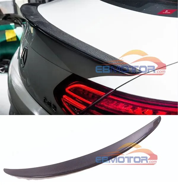 Real Carbon Fiber Rear Wing Spoiler for Mecerdes Benz W205 Coupe 2Door C180 C200 C250 C300 C350 C63 AMG M159