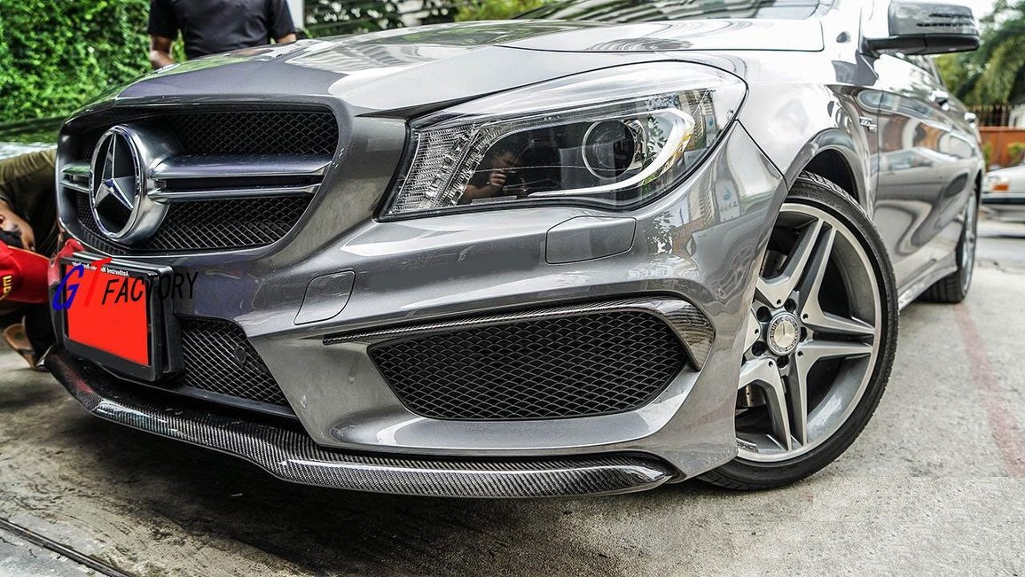 UNPAINT FIBER GLASS Primer PFRONT LIP SPOILER FOR BENZ CLA CLASS W117 AMG ONLY