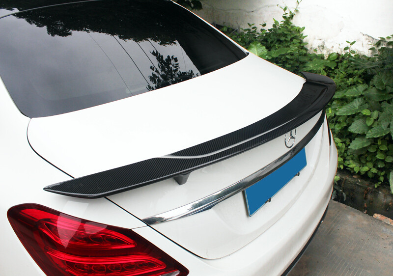 Carbon Fiber Rear Boot Spoiler Wing For Benz W205 C200 C300 C400 C63 C43 15-17