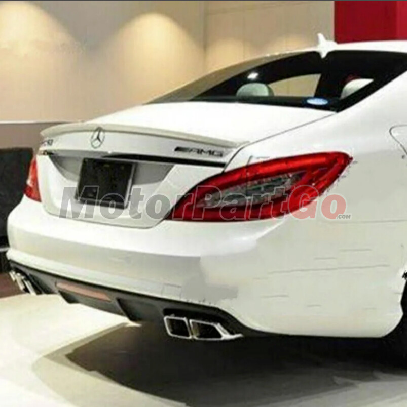 Real Carbon Fiber Rear Bumper Diffuser Exhaust Muffler Tip For Benz CLS W218 12+