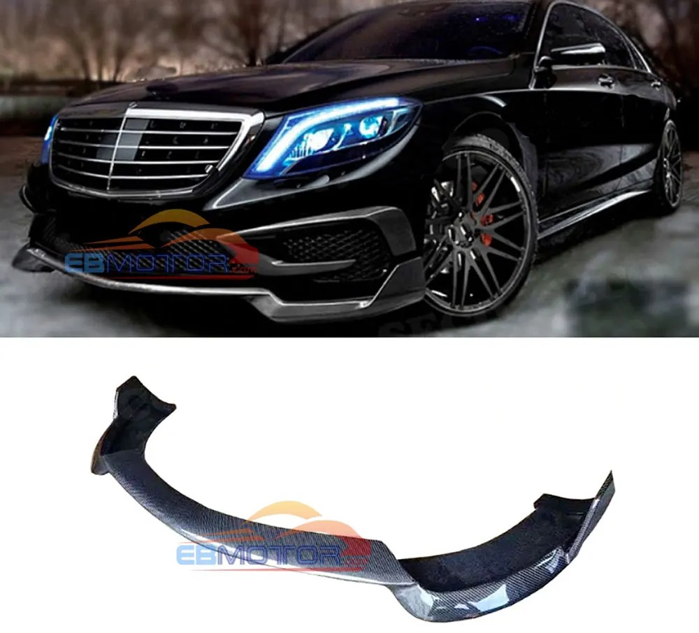 B style Real carbon finber front spoiler for BENZ S class w222 S63 S65 AMG 2013-2017 M173