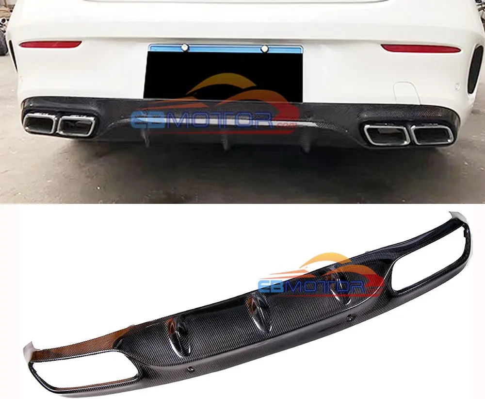 Real carbon fiber diffuser for W205 COUPE C63 C63S AMG Sport Bumper 2015-2018 M188