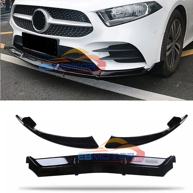 front Body kit bumper Front lip spoiler For W177 A class 2019 Protector A200 A180 A35 A45  M190F