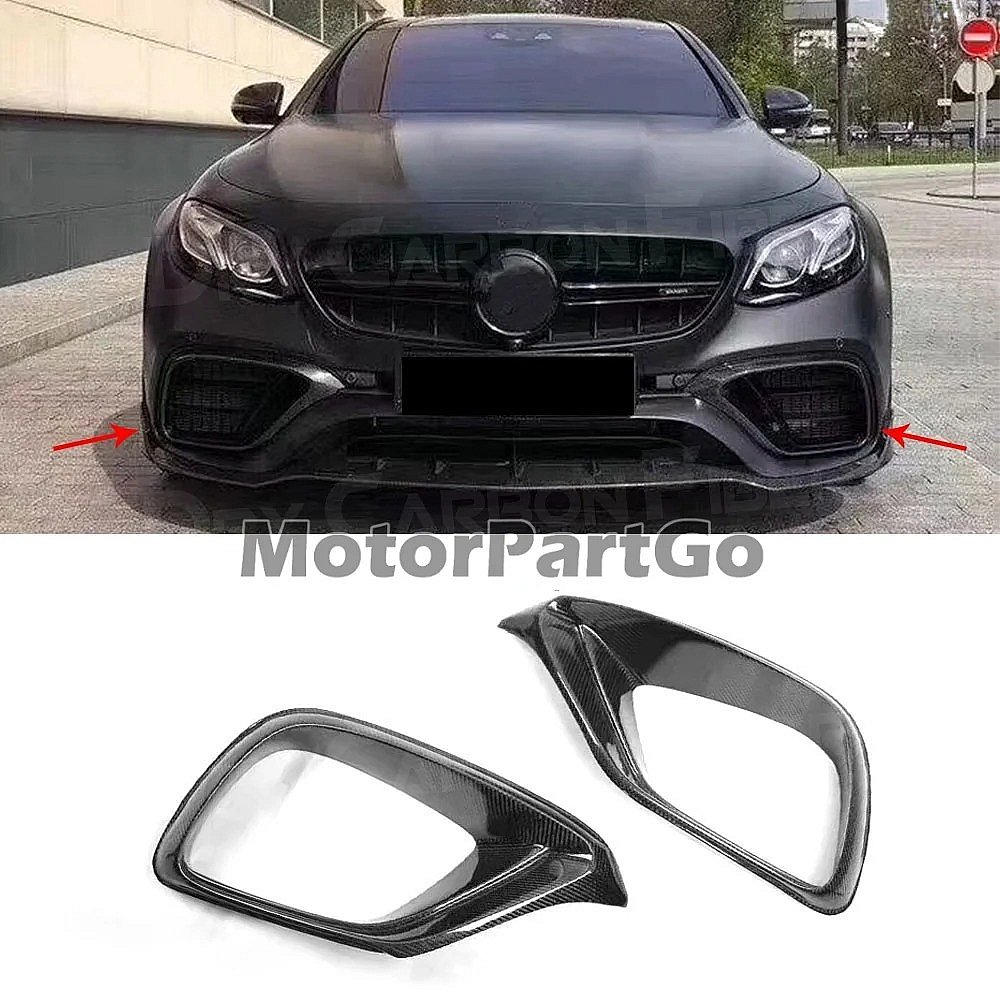 FRP Bumper Air Vent Outlet Cover Trim FogLamp Vent Trim for Benz E Class W213 E63 E200 2017-2019  M197F