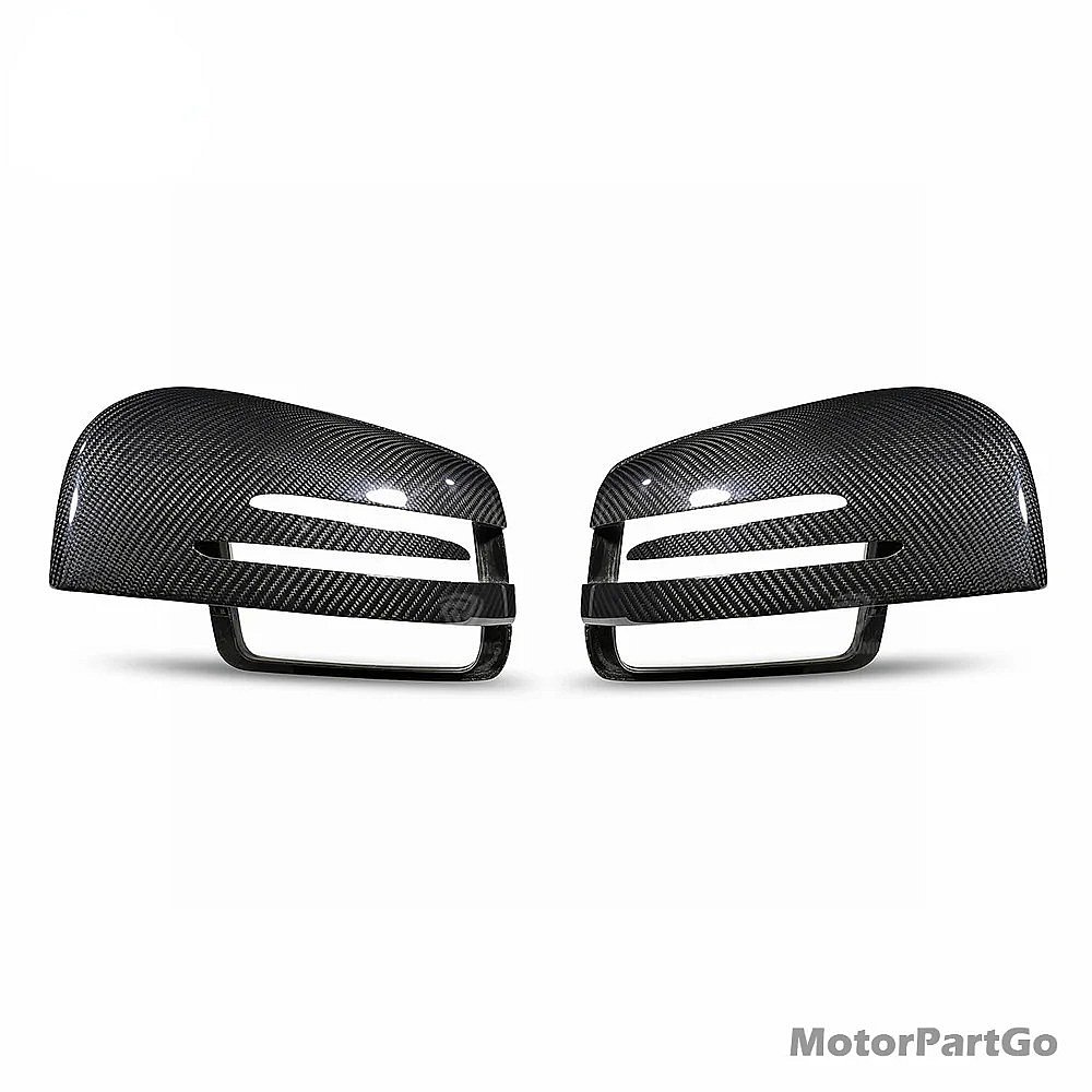 Real DRY Carbon Fiber Mirror Cover Exchange original 1 pair for   Mercedes - Benz W463 X166 W166  GLE