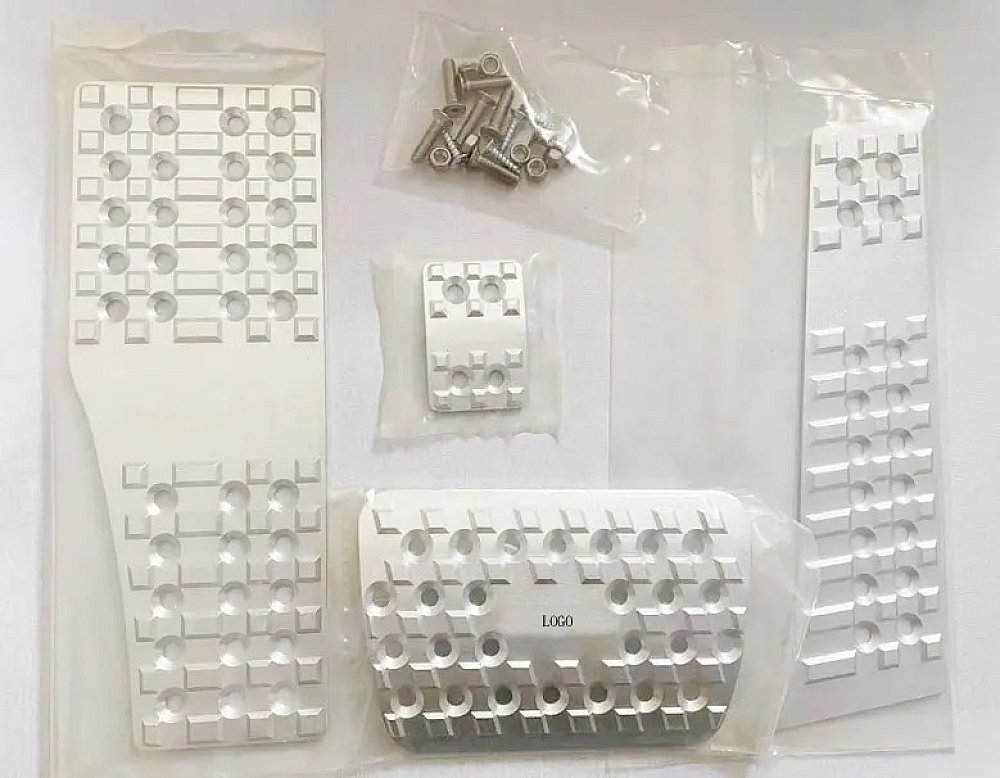 TTCR-II Accessories For Mercedes Benz C E S GLK SLK CLS SL-Class W204 W211 W212 W210 AT Brake Pedal Pedale Stickers Plates Gear