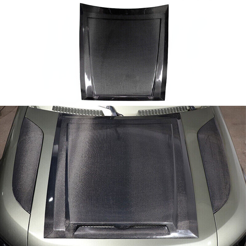 Real Carbon Fiber Engine Hood 1piece For Land Rover Defender 2020-2024
