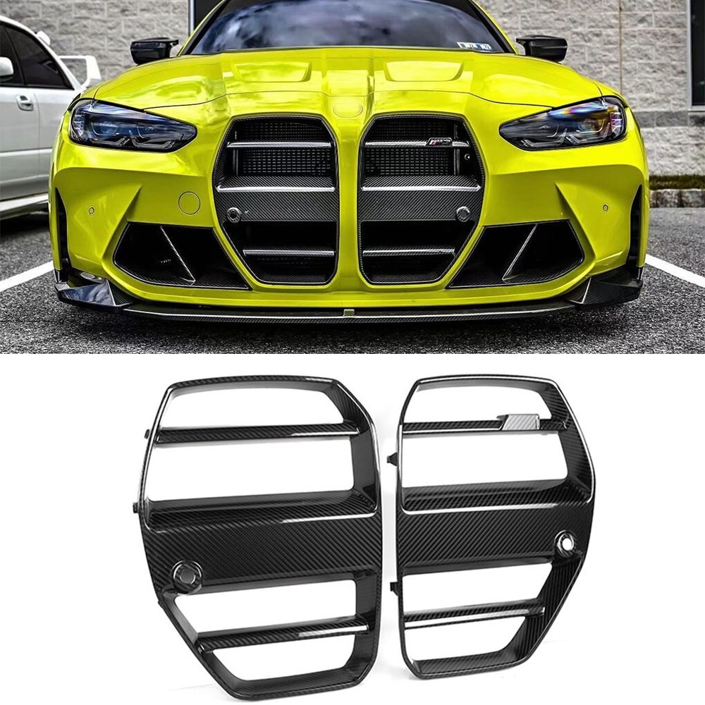 ST Real Carbon Fiber Front Kidney Grille W/O ACC For BMW G80 G82 G83 M3 M4