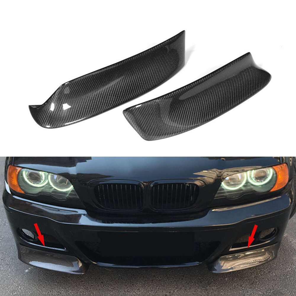 Real Carbon Fiber Front lip Splitter Spoiler for BMW 3 Series E46 M3 Coupe 99-06