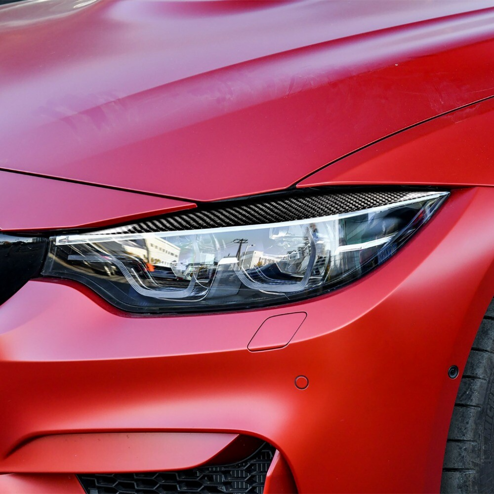 For BMW 4Series F32 F33 F36 M3 F80 M4 F82F83 14-18 Headlight Carbon Fiber Eyelid
