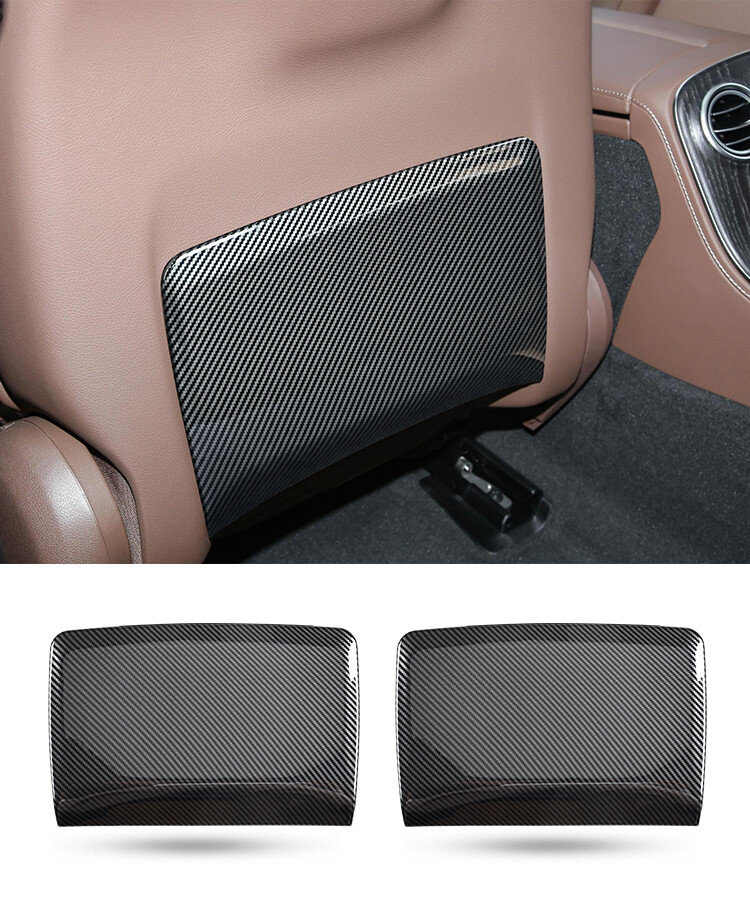 Real Carbon fiber Seat Covers Shells 2Pc 1Pair for Benz C E GLC CLASS 2016-2023