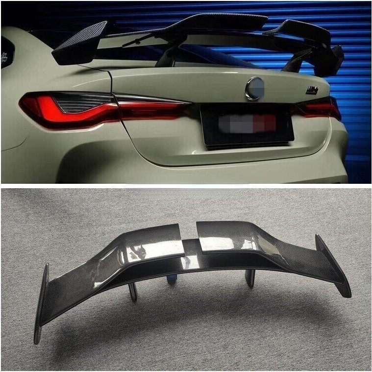 Real Carbon Fiber Rear Trunk Spoiler Wing Lip For BMW G80 M3 G82 M4 Coupe 21-23