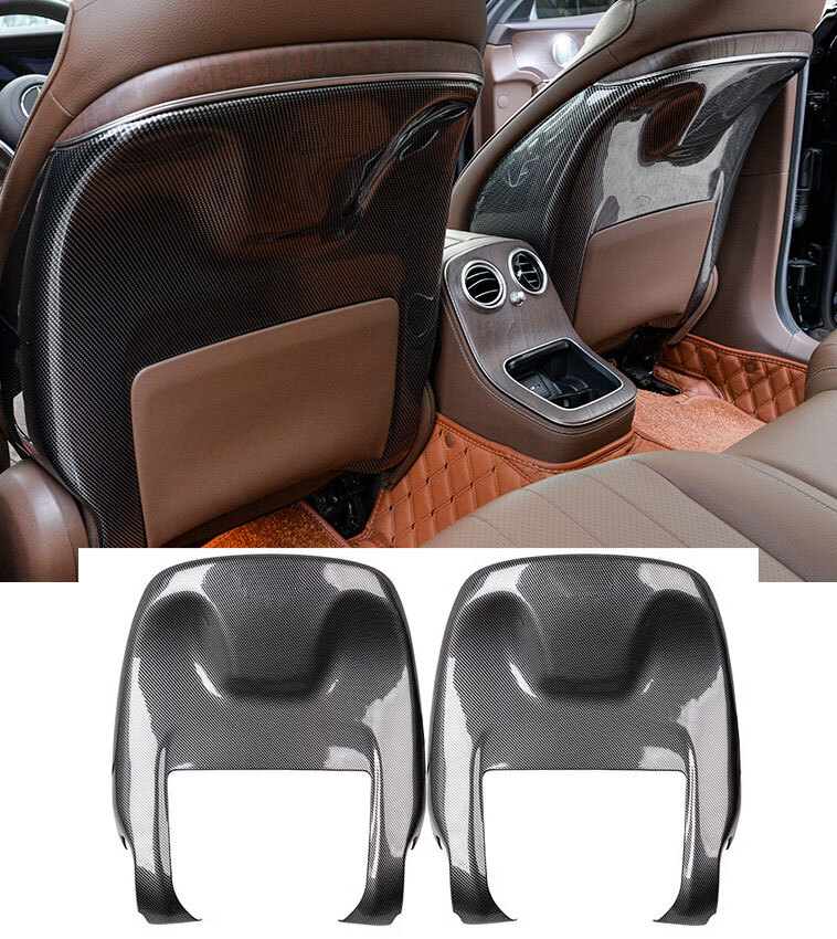 Real Carbon fiber Seat Covers Shells 2Pcs 1Pair for BENZ C GLC CLASS 2016-2022