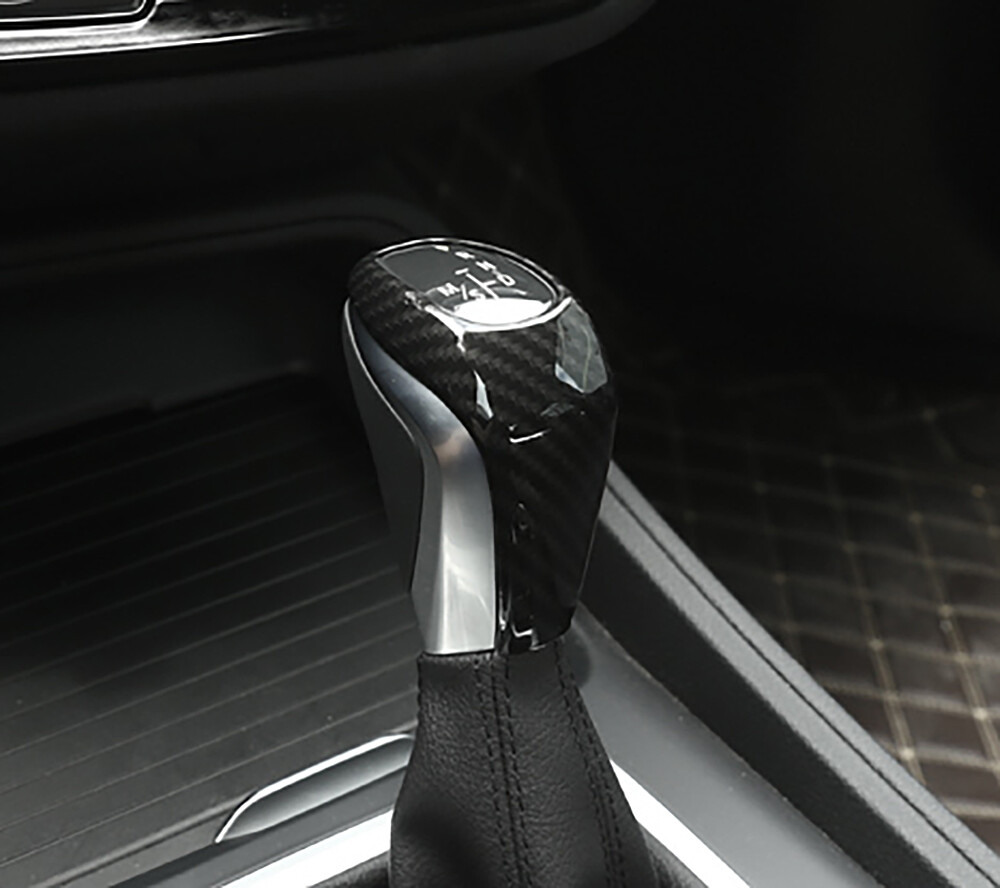 Carbon look Gear shift knob cover for BMW X1 16-19 1-SERIES 17-19 2-SERIES 15-19