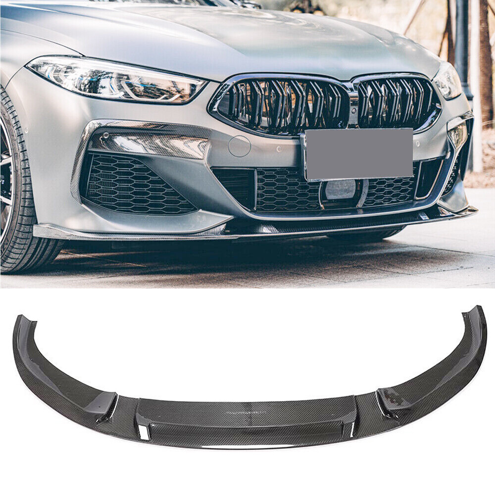 Carbon Fiber Front Bumper Lip Spoiler For BMW 8 Series G14 G15 G16 M-Sport 19-22