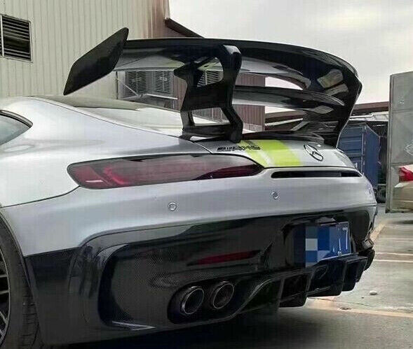 Carbon Fiber Rear Trunk Spoiler Wing For Mercedes Benz AMG GT GTS 16-18 BK Style