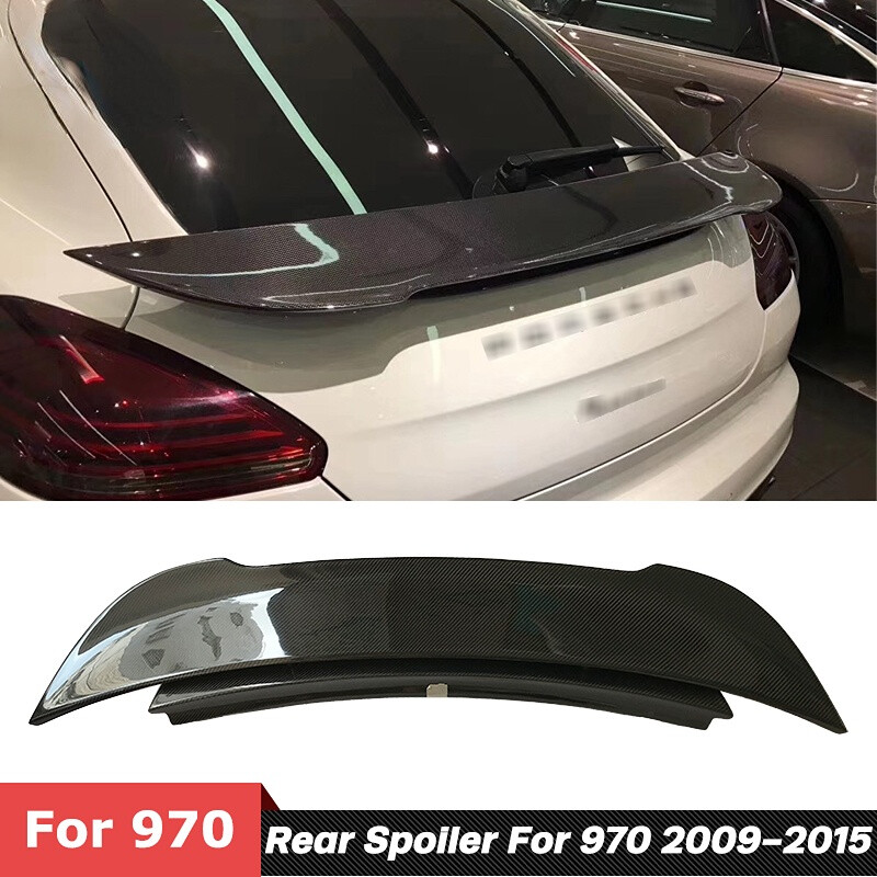 Real Carbon Fiber Rear Trunk Spoiler Wing For Porsche Panamera 970 2010-2013