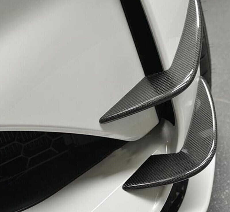 For BMW F87 M2 4Pcs Carbon Fiber Front Air Vent Decoration Side Fender Splitter