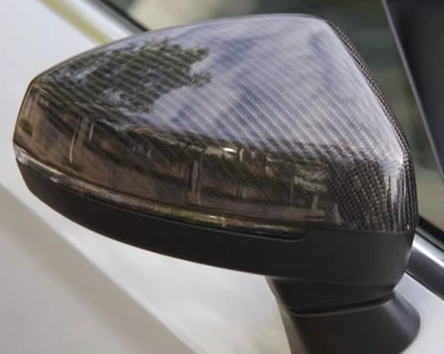 Real Carbon Fiber Side Rearview Mirror Cover Caps Pair For Audi R8 TT TTS 16-22