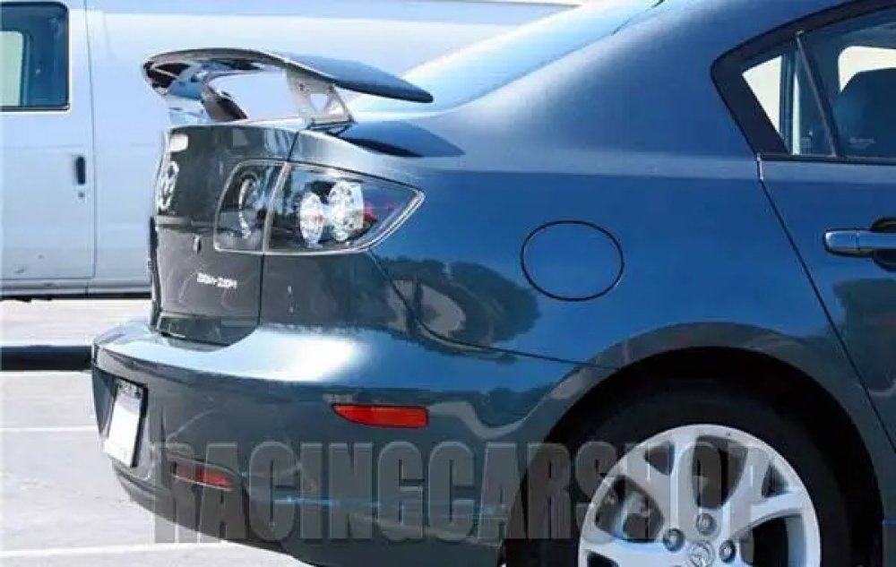 UNPAINTED  RS Adjustable STYLE TRUNK BOOT SPOILER Fit For MAZDA 3 2003-2009 T008F