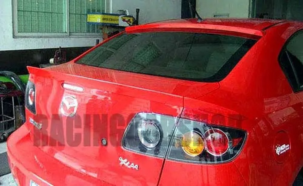 UNPAINTED  TRUNK SPOILER Fit For MAZDA 3 2003-2009 3PCS/SET T009F