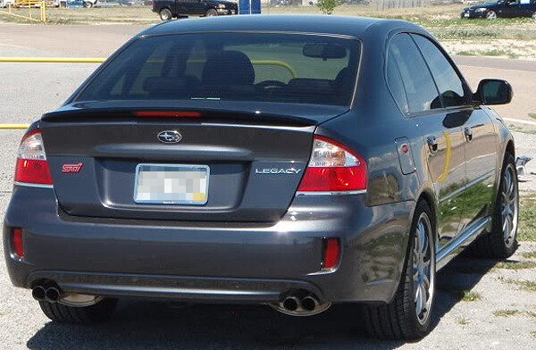 STI Style LED FIBER GLASS PRIMER Rear Trunk Spoiler For SUBARU LEGACY GT 04-2009