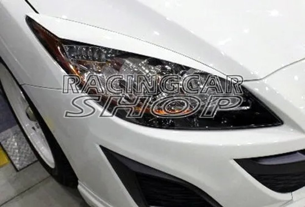 UNPAINTED C Style EYELID EYEBROW EYELIDS EYEBROW 1PAIR for Mazda 3 4/5dr 2010UP