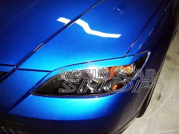 UNPAINTED  EYELID EYEBROW EYELIDS EYEBROW 1PAIR for Mazda 3 1nd Axela Headlids 2003-2009