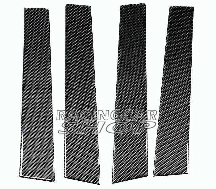 REAL CARBON FIBER DOOR PILLAR PANEL for Mazda 2 5door Hatchback 2008UP T043B
