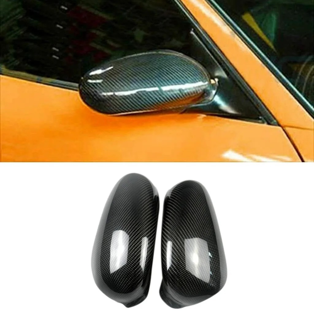 Real Carbon Fiber Mirror 1pair For Porsche 911 996 Boxster 986 1998-2004