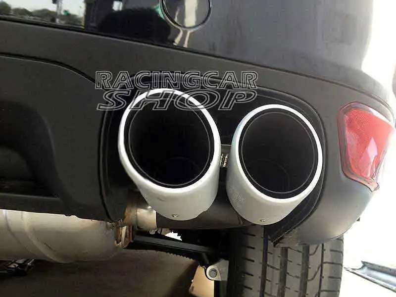 Short Pipe Exhaust Tips Muffler Ends Fit For Porsche Cayenne V8 1pair 2011-2014 T053W