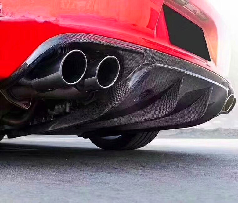 VRS Style Carbon Fiber Rear Diffuser For Porsche 911 991 S Models 12+ T067
