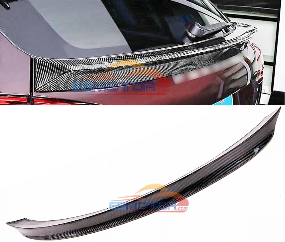 Real carbon fiber trunk spoiler rear spoiler middle spoiler For Porsche Cayenne 958 2015+  T074